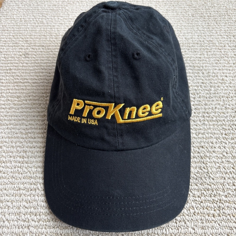ProKnee Made in USA Cotton Strapback Baseball Hat Cap Adjustable